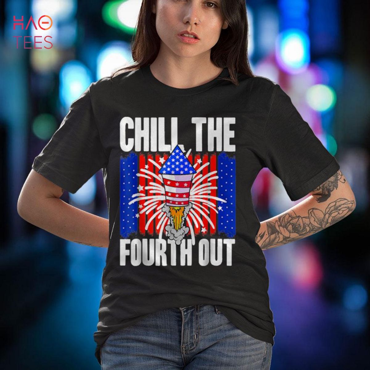 American Chill The Fourth Out USA 4th Of July Classic Tee American Chill The Fourth Out USA 4th Of July Classic Tee