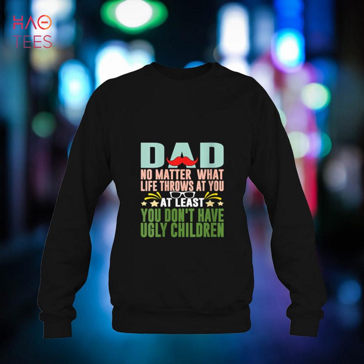 Womens Atleast You Dont Have Ugly Children Family Father's Day Joke V-Neck Womens Atleast You Dont Have Ugly Children Family Father's Day Joke V-Neck