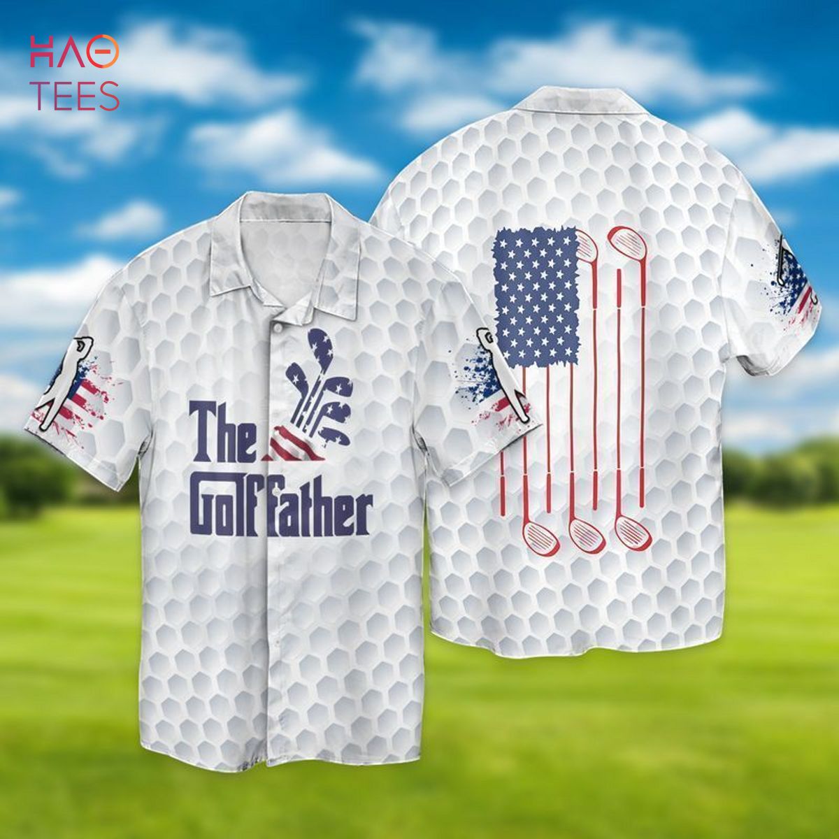 TREND 4th Of July Independence Day Father's Day The Golffather Hawaiian Shirt TREND 4th Of July Independence Day Father's Day The Golffather Hawaiian Shirt
