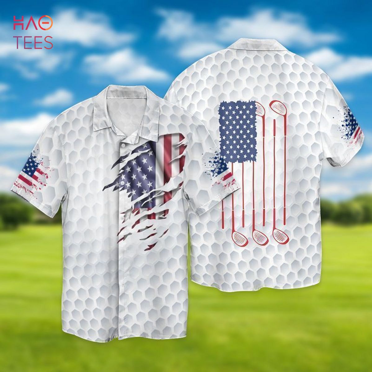 BEST 4th Of July Independence Day Golf Sports Hawaiian Shirt