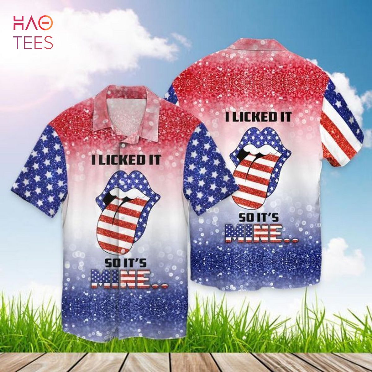 TREND 4th Of July Independence Day I Lick It Anyway So It Is Mine Lips Hawaiian Shirt TREND 4th Of July Independence Day I Lick It Anyway So It Is Mine Lips Hawaiian Shirt