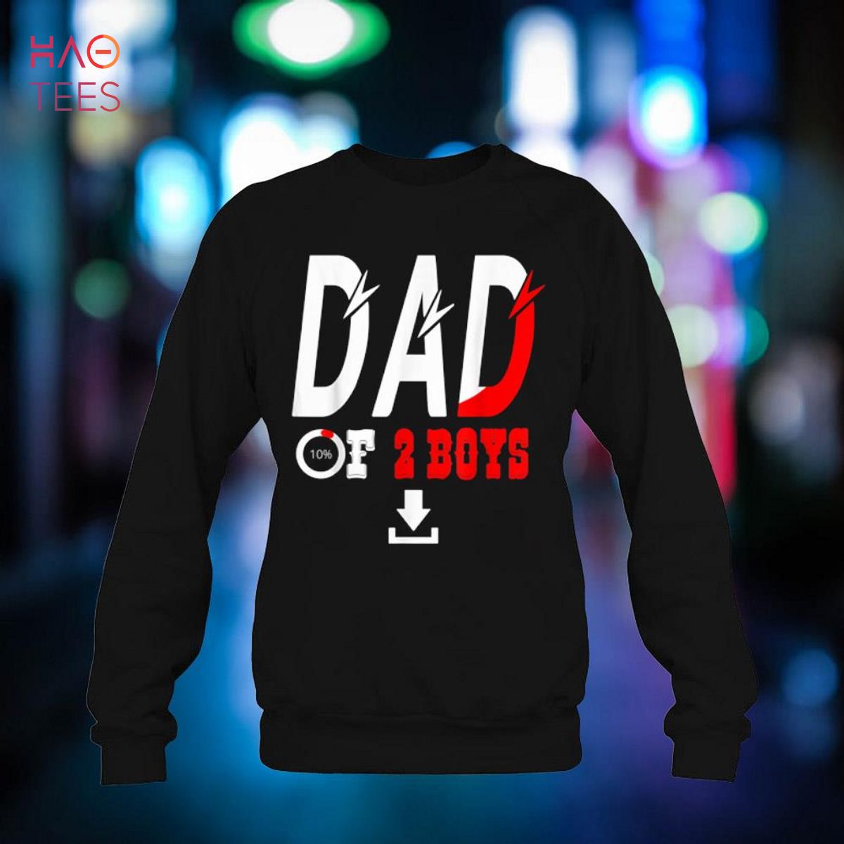 HOT Mens DAD of 2 Boys, father or grandpa of 2 kids Shirt