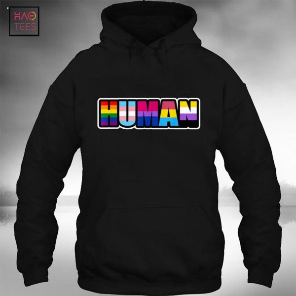 Omacho Human Flag LGBT Gay Pride Month Transgender T-Shirt