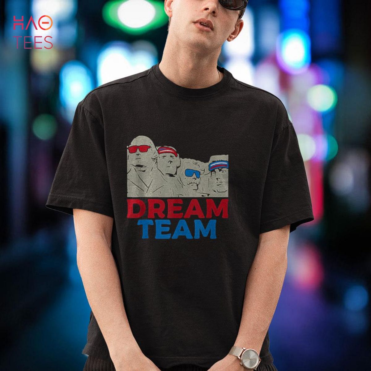 Dream Team Presidents Mount Rushmore 4th of July Funny Shirt