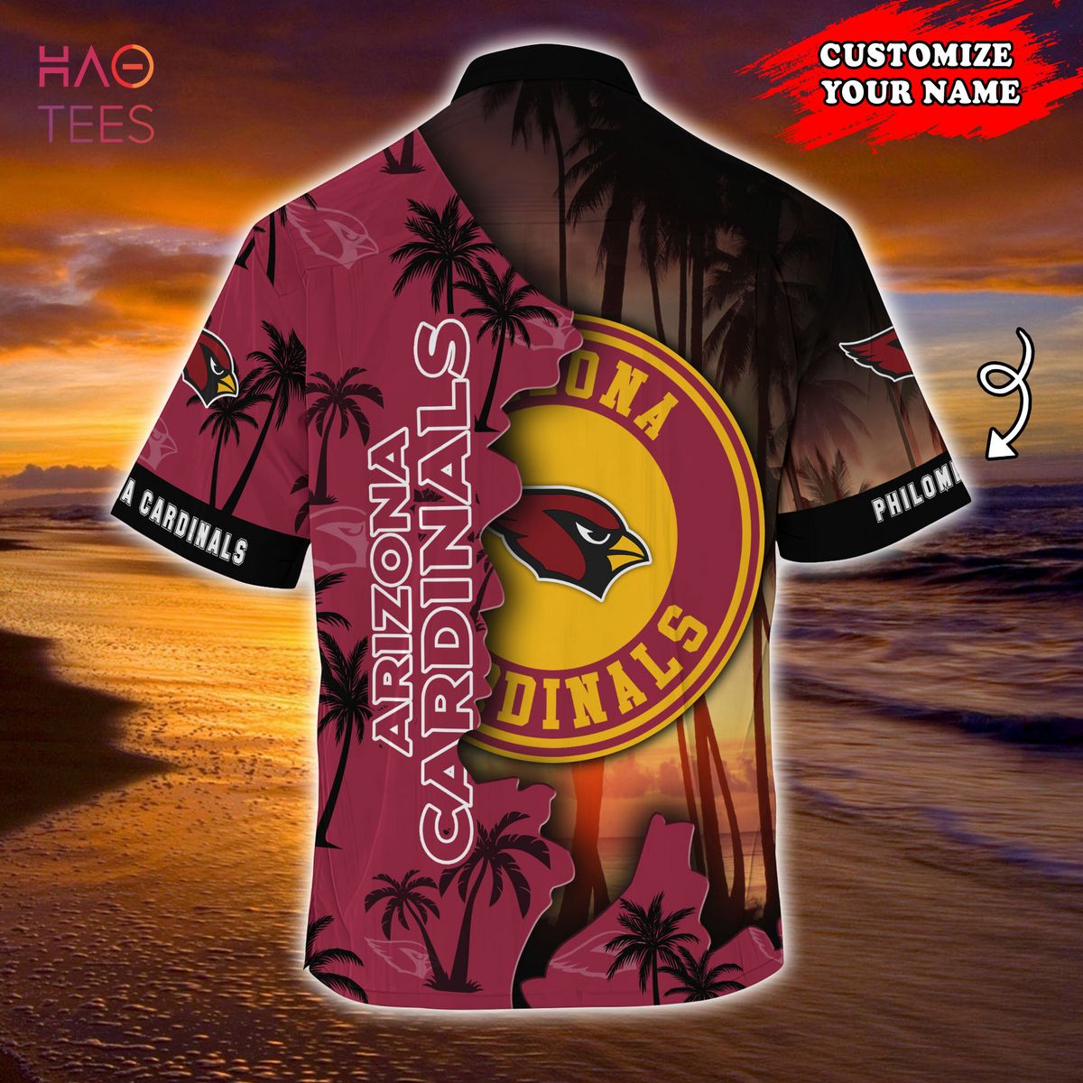 NEW Arizona Cardinals NFL Customized Summer Hawaiian Shirt
