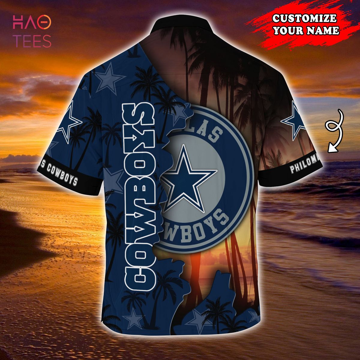 Dallas Cowboys NFL Customized Summer Hawaiian Shirt Dallas Cowboys NFL Customized Summer Hawaiian Shirt