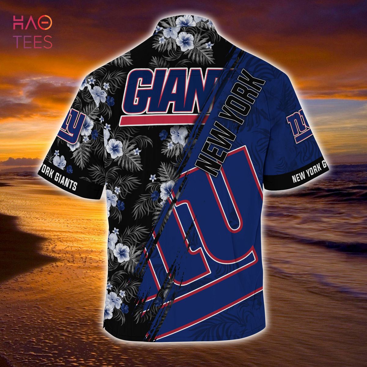 Mickey And Floral New York Giants NFL Summer Hawaiian Shirt
