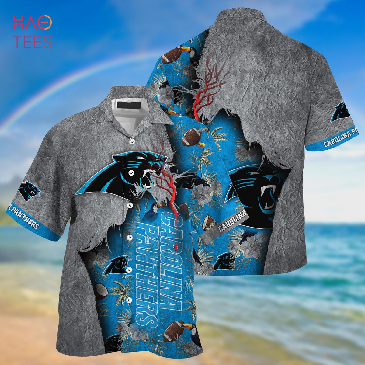NEW Carolina Panthers NFL God Hawaiian Shirt