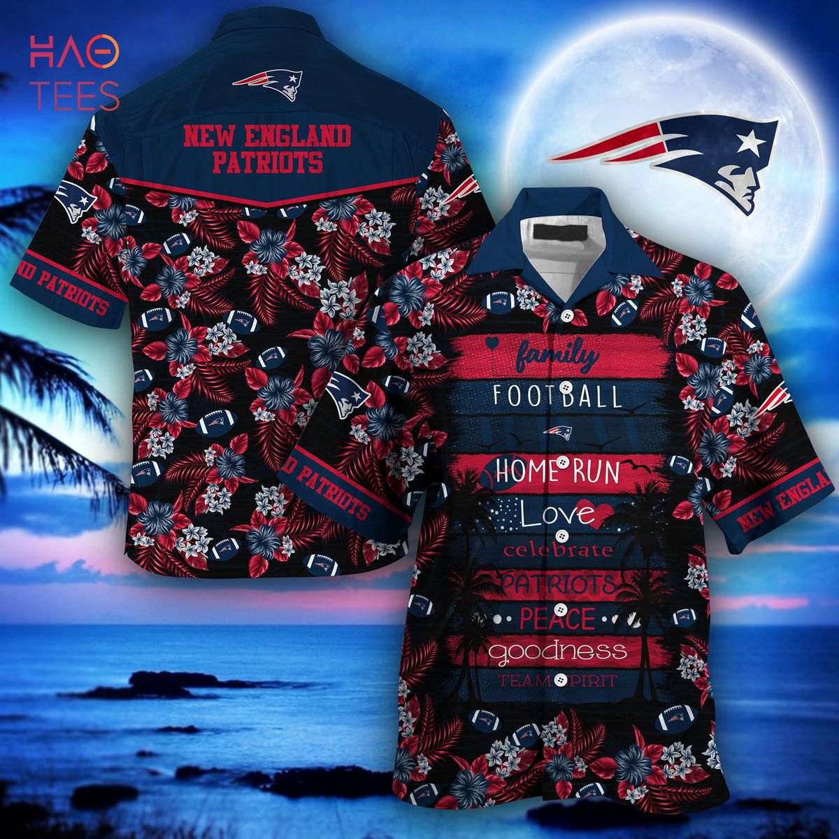 NEW England Patriots NFL Hawaiian Shirt