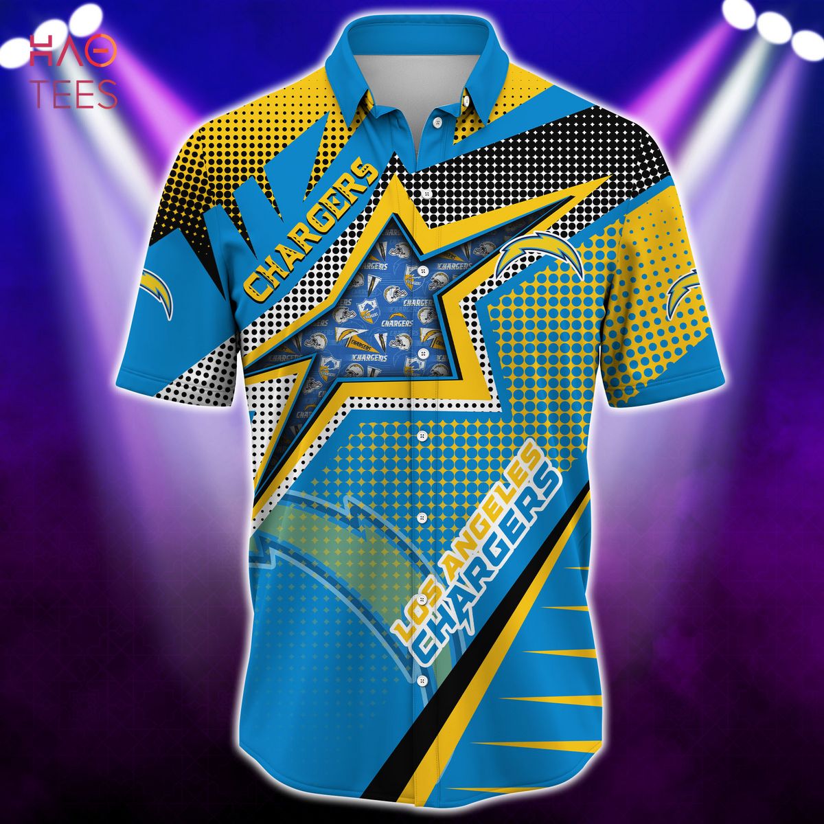 NEW Los Angeles Chargers NFL Hawaiian Shirt NEW Los Angeles Chargers NFL Hawaiian Shirt