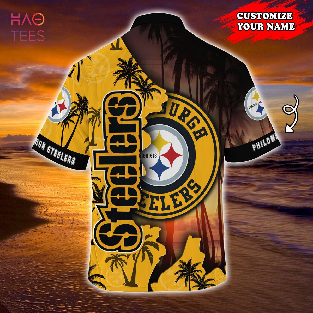 [BEST QUANTITY] Pittsburgh Steelers NFL Customized Summer Hawaiian Shirt