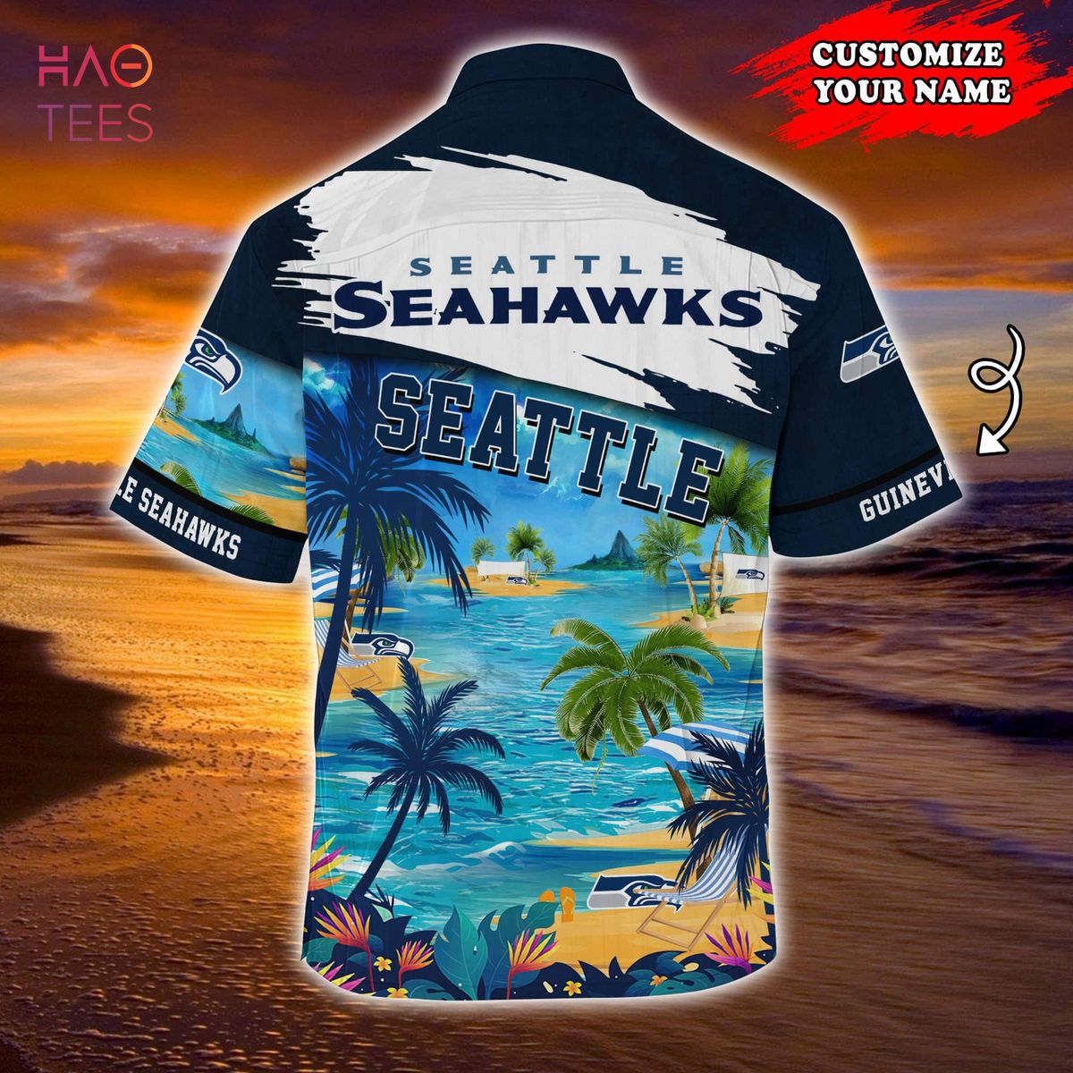 Seattle Seahawks NFL Customized Summer Hawaiian Shirt