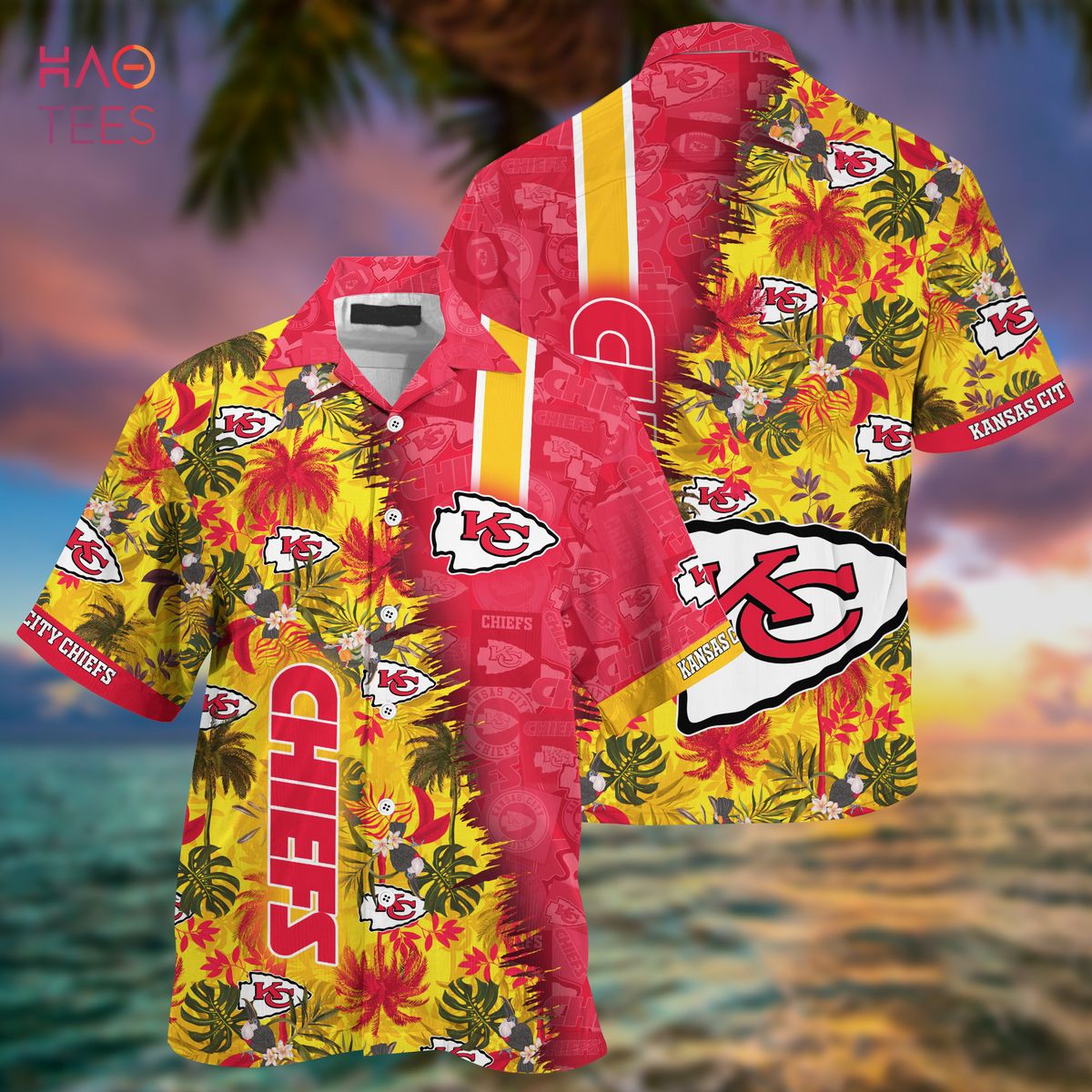 HOT Kansas City Chiefs NFL Summer Hawaiian Shirt And Shorts