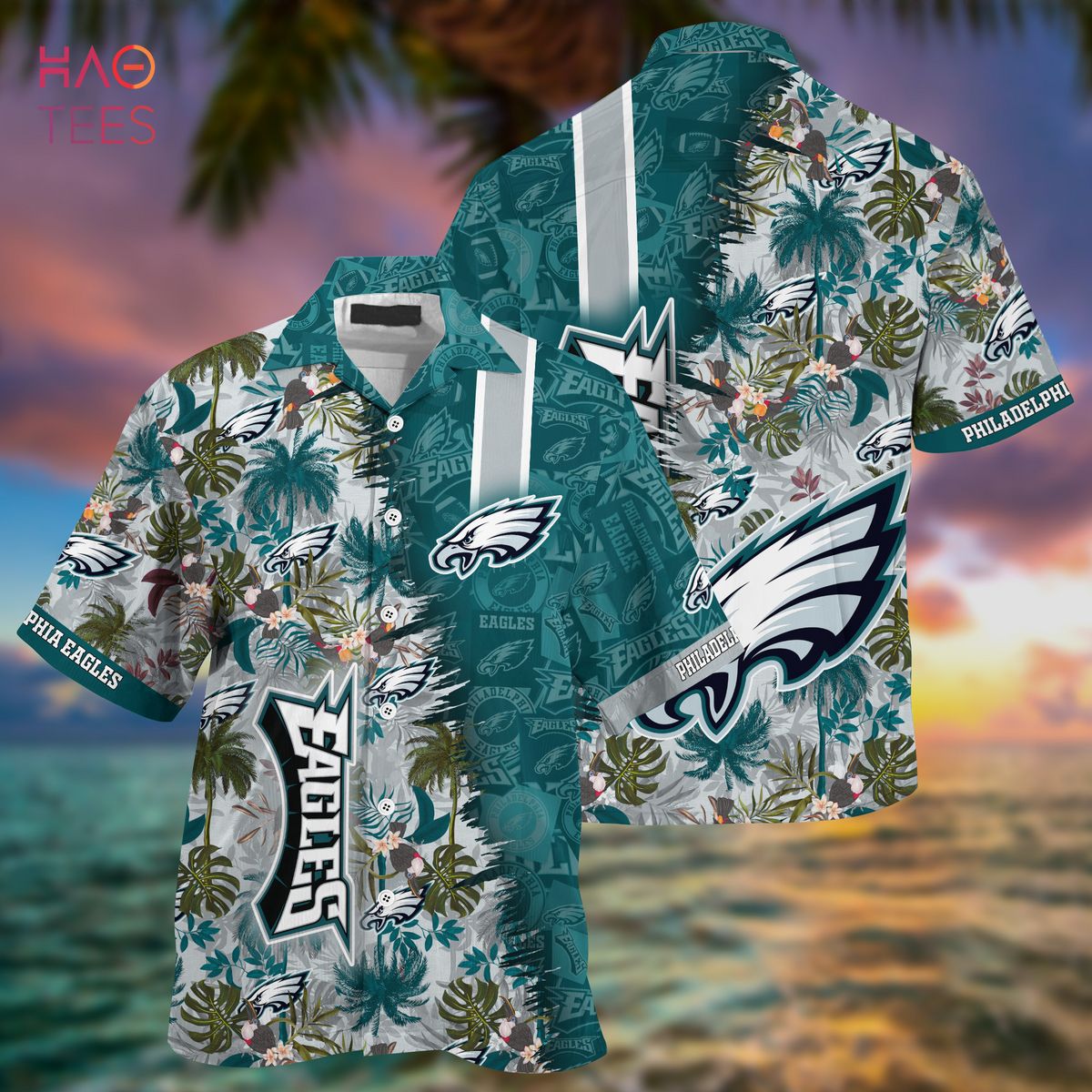 HOT Philadelphia Eagles NFL Summer Hawaiian Shirt And Shorts