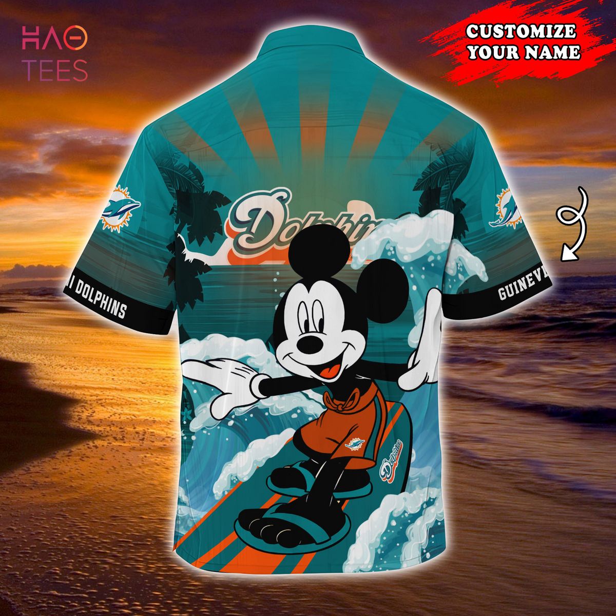 Miami Dolphins NFL Summer Customized Hawaiian Shirt