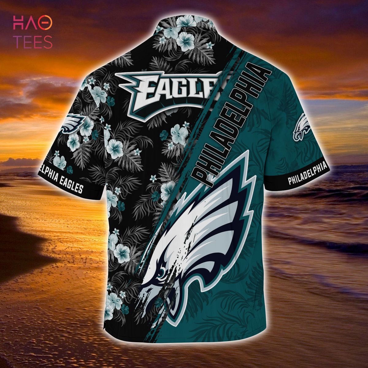 Mickey And Floral Philadelphia Eagles NFL Summer Hawaiian Shirt