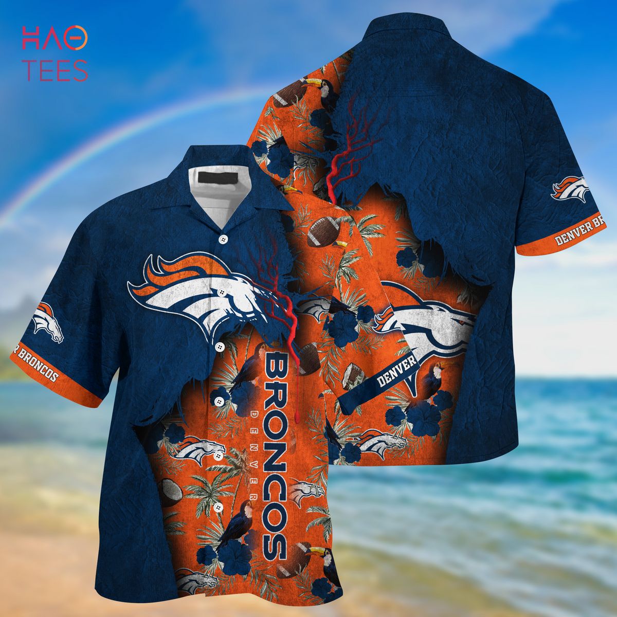 NEW Denver Broncos NFL God Hawaiian Shirt NEW Denver Broncos NFL God Hawaiian Shirt