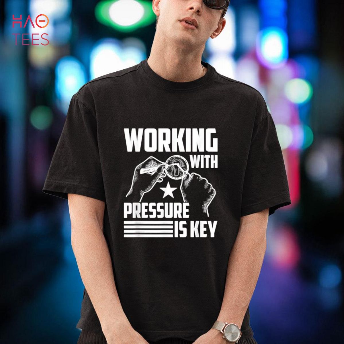 Funny Locksmith Working With Pressure is Key Pick Tools Shirt