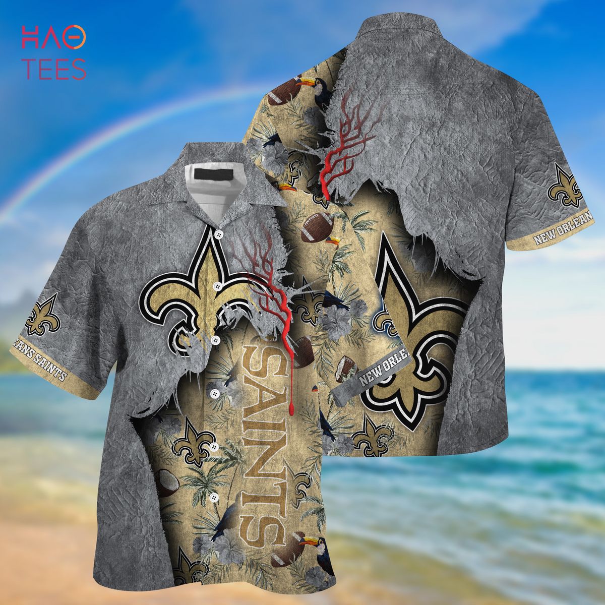 NEW Orleans Saints NFL God Hawaiian Shirt