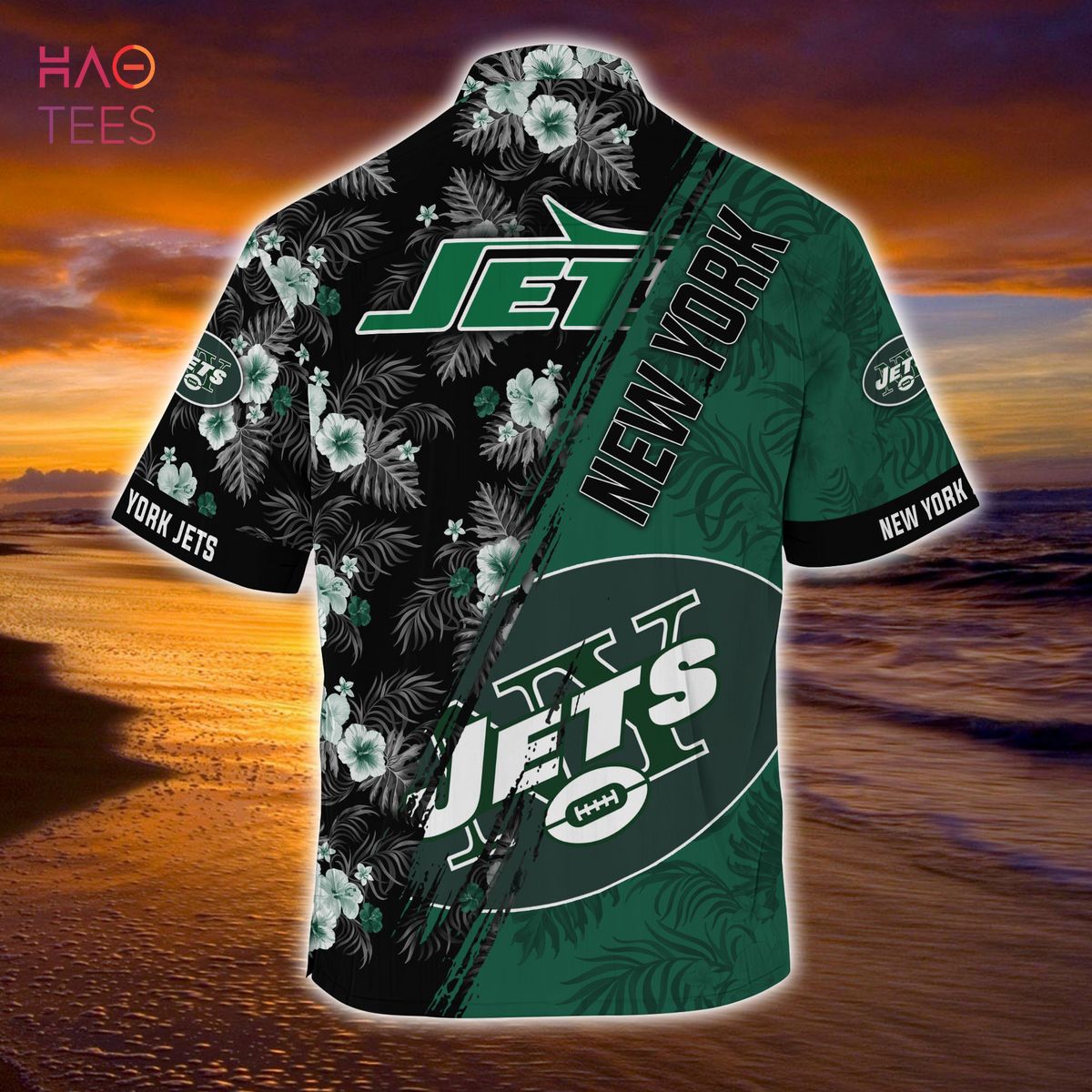Mickey And Floral New York Jets NFL Summer Hawaiian Shirt
