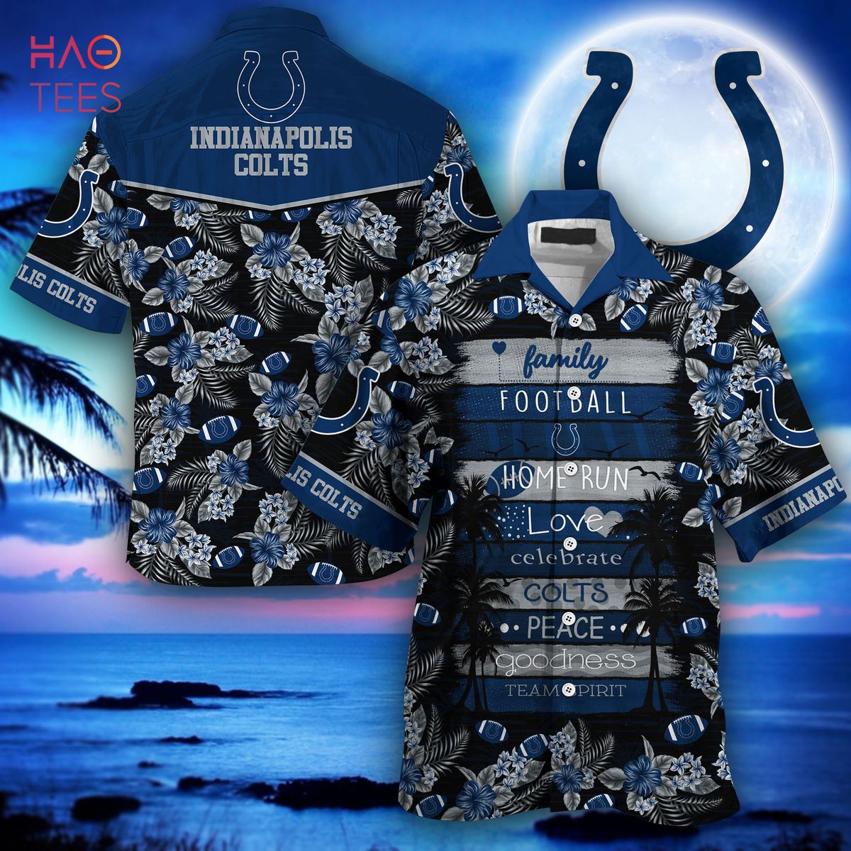 NEW Indianapolis Colts NFL Hawaiian Shirt