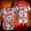 Fish Hook American Flag Hawaiian Shirt