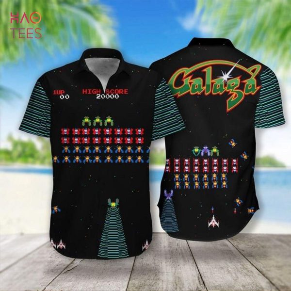Galaga Gubbi Print Hawaiian Shirt