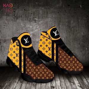BEST LV Air Jordan 13 Yellow Shoes Limited Edition