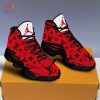 LV Air Jordan 13 Red Mix Black Sneaker, Shoes
