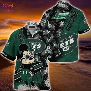 Mickey And Floral New York Jets NFL Summer Hawaiian Shirt