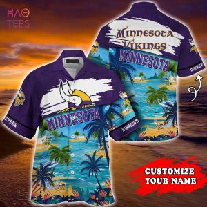 Minnesota Vikings NFL Customized Summer Hawaiian Shirt