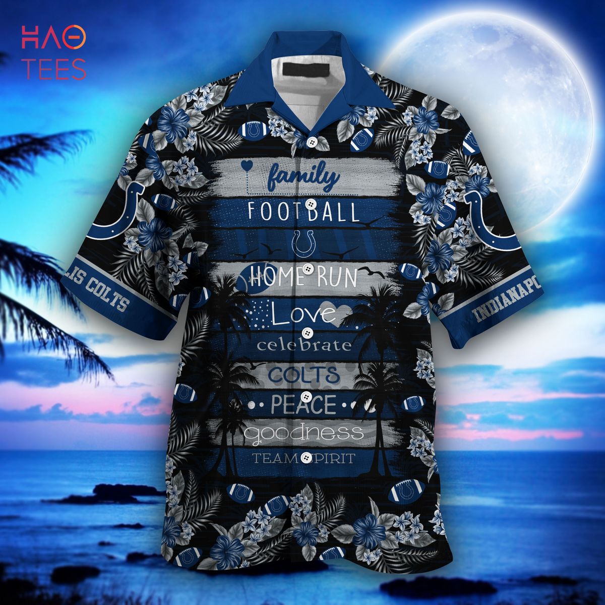 NEW Indianapolis Colts NFL Hawaiian Shirt NEW Indianapolis Colts NFL Hawaiian Shirt