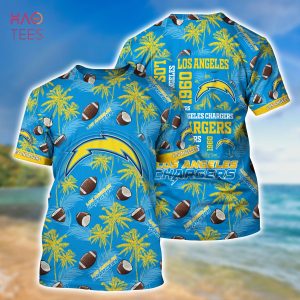 NEW Los Angeles Chargers NFL 3D All Over Printed Hawaiian Shirt, Short