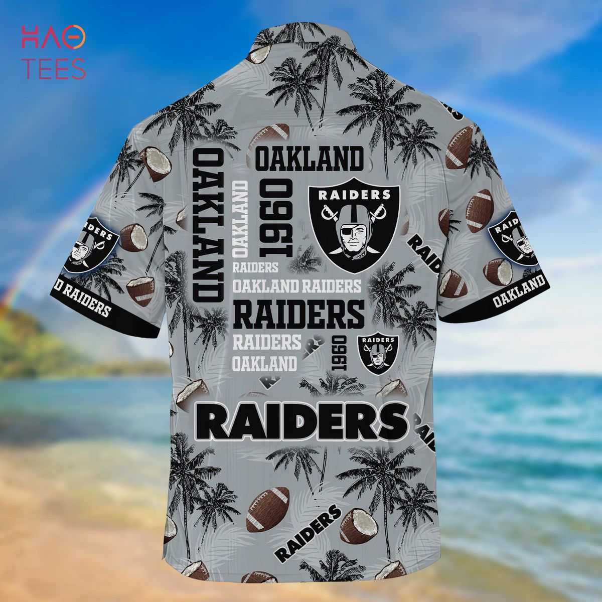 Las Vegas Raiders NFL 3D All Over Printed Hawaiian Beach Shirt