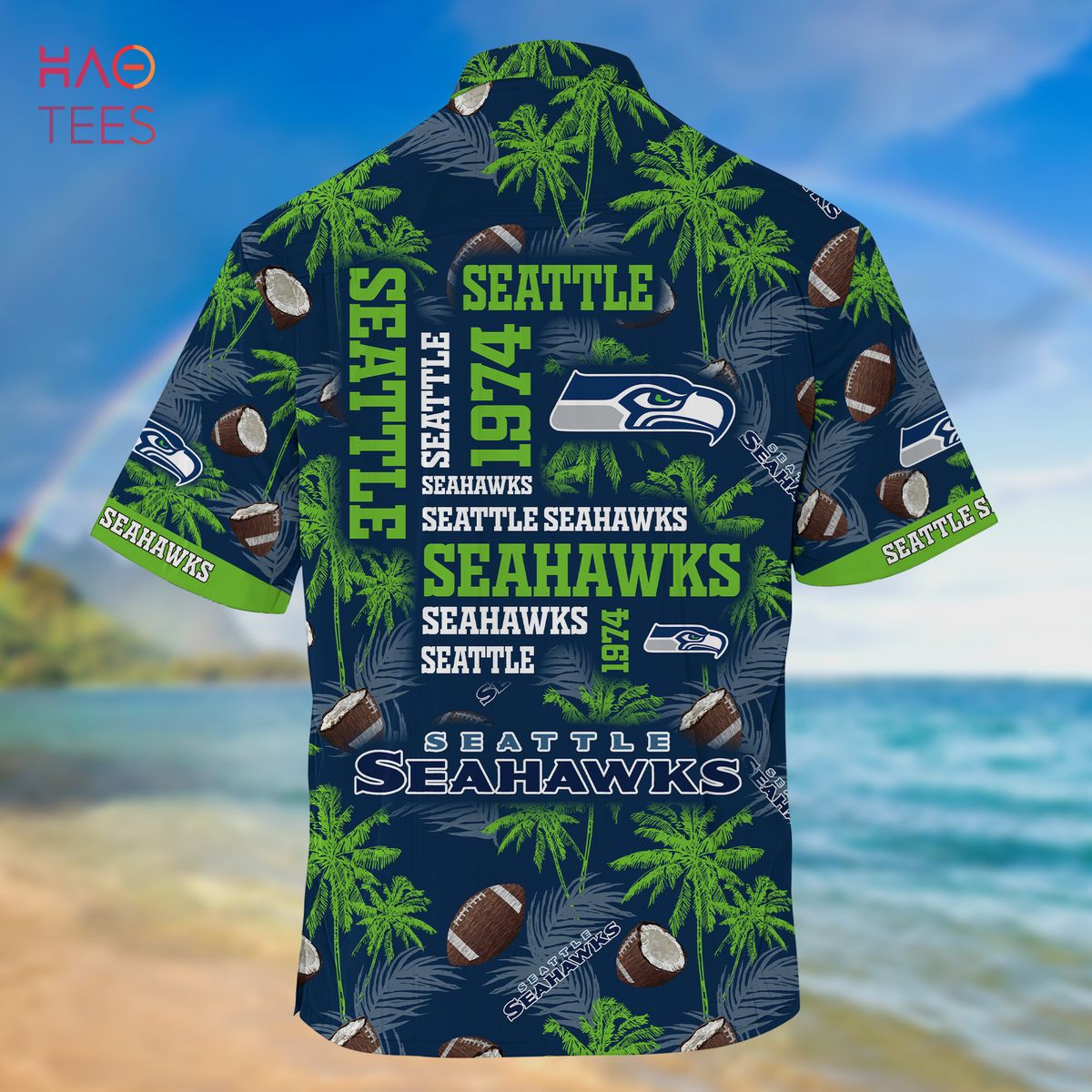 NEW Seattle Seahawks NFL3D All Over Printed Hawaiian Shirt, Short NEW Seattle Seahawks NFL3D All Over Printed Hawaiian Shirt, Short