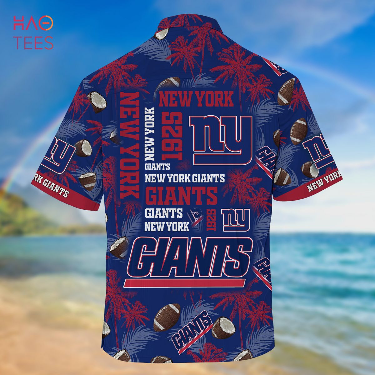 NEW York Giants NFL Hawaiian 3D Shirt