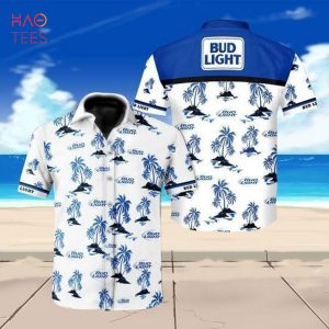BEST Bud Light Beer Floral Hawaiian Shirt