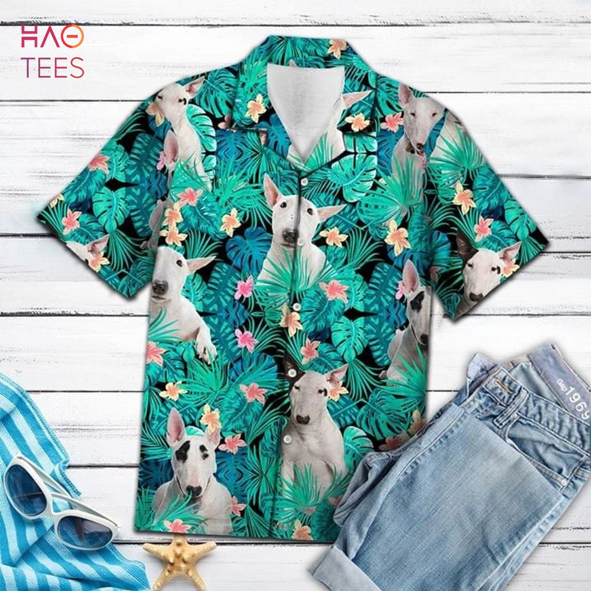BEST Bull Terrier Dog Summer Hawaiian Shirt BEST Bull Terrier Dog Summer Hawaiian Shirt