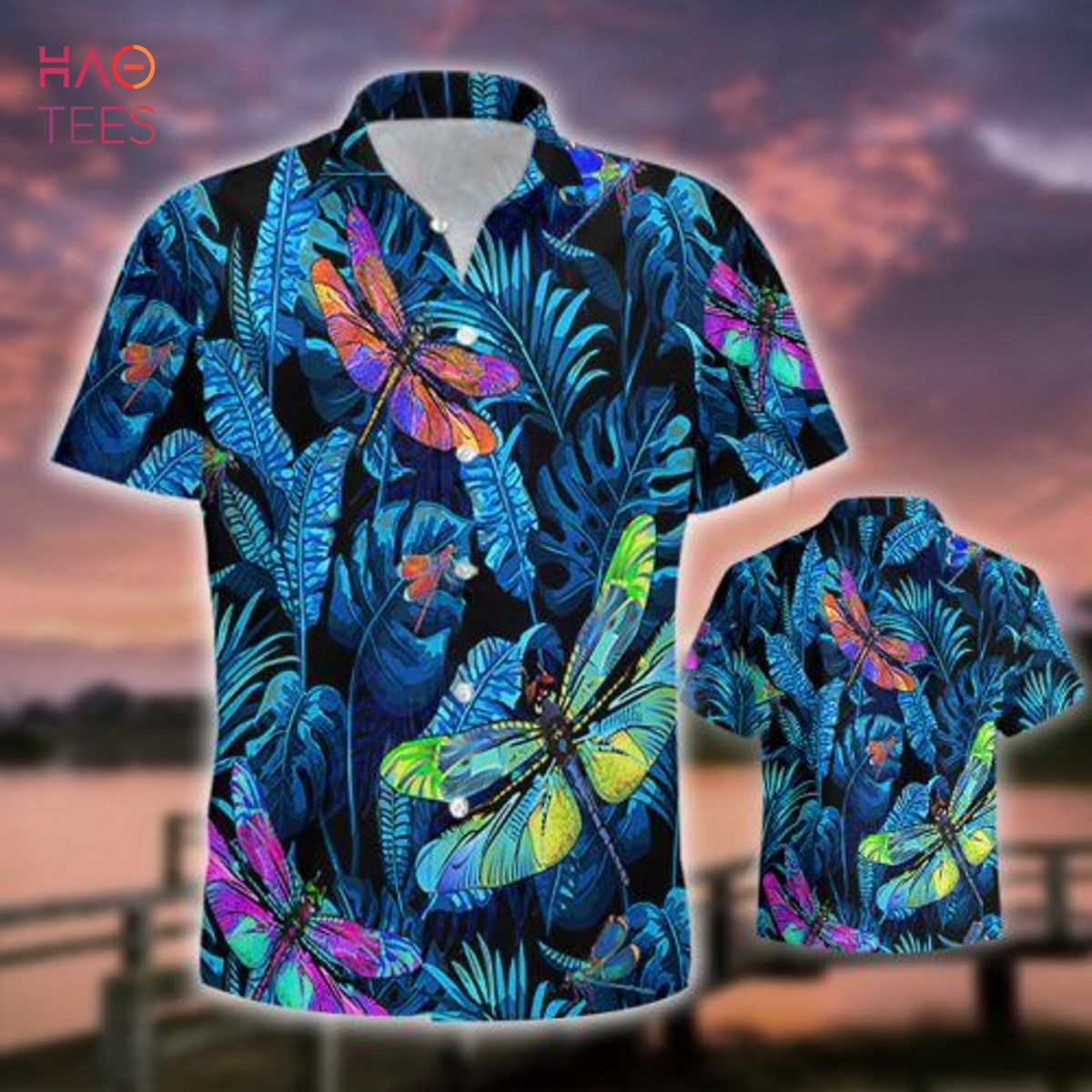 Dragonfly Tropical Hawaiian Shirt