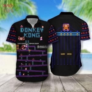 BEST Donkey Kong Print Hawaiian Shirt