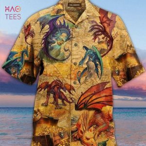BEST Dragon Legend Print Hawaiian Shirt