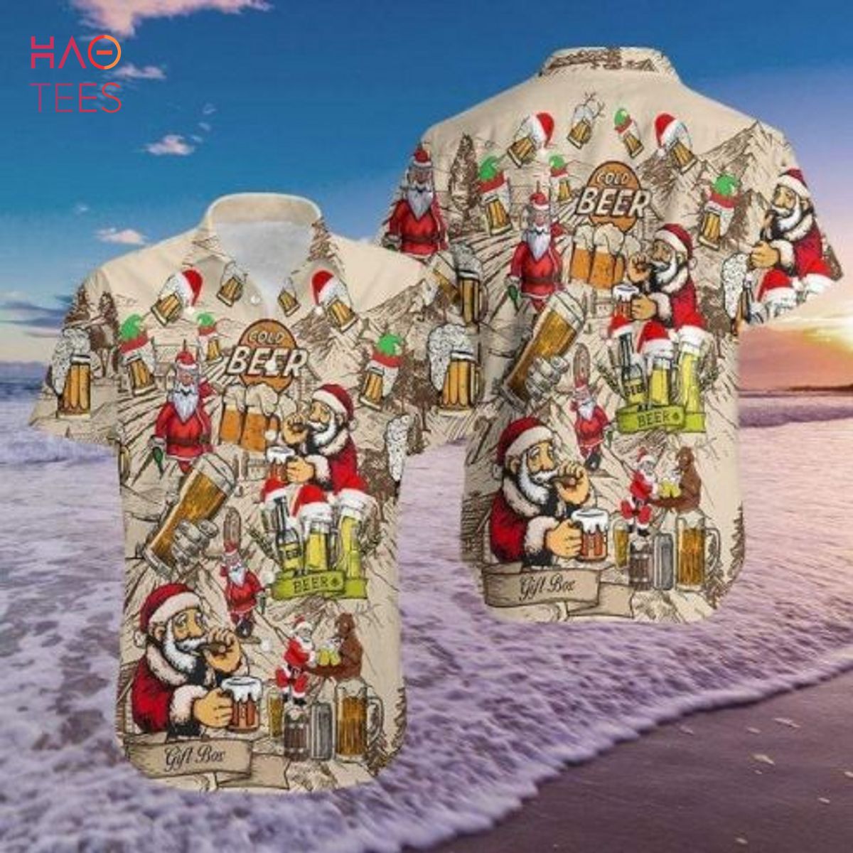 BEST Drinking Beer Santa Claus Christmas Hawaii Shirt BEST Drinking Beer Santa Claus Christmas Hawaii Shirt