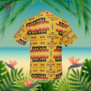 HOT Yellow Tribes Pattern Native American Hawaiian Shirt 3D