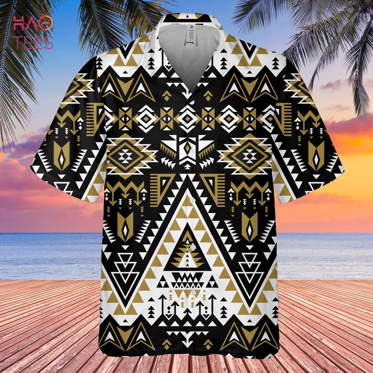 Retro Color Tribal Hawaiian Shirt 3D Retro Color Tribal Hawaiian Shirt 3D