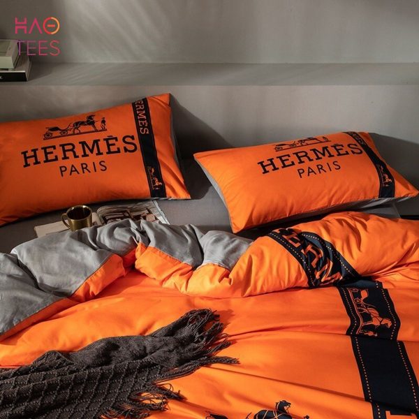 Hermes Paris Luxury High-end Bedding Set New Arrival
