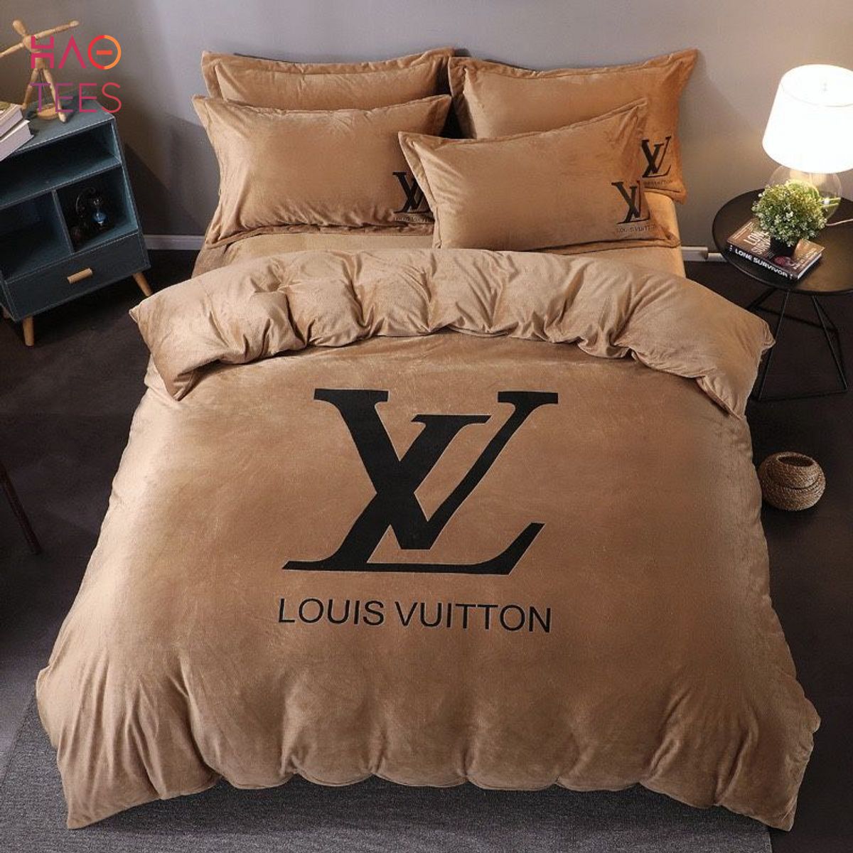 Luxury Lv Bedding Set 1 Duvet Cover And 2 Pillow Covers