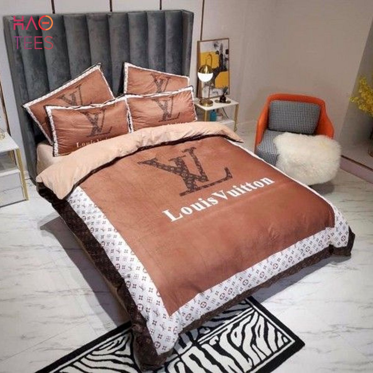 LV Luxury Bedding Bedding Sets Duvet Cover Bedroom Luxury Brand Bedding Bedroom Luxury Store