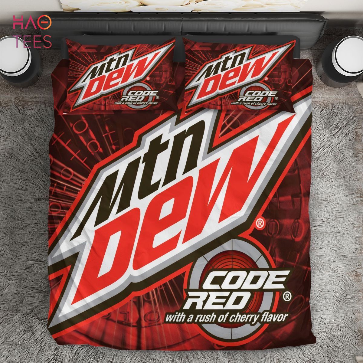 Mountain Dew Code Red With A Rush Of Cherry Flavor Bedding Sets Duvet Cover Bedroom Set MTN Dew Bedding Set Mountain Dew Code Red With A Rush Of Cherry Flavor Bedding Sets Duvet Cover Bedroom Set MTN Dew Bedding Set