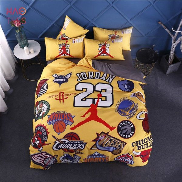 NBA Logo Luxury Air Jordan Michael Jordan  Bedding Sets Duvet Cover Bedroom Sets Limited
