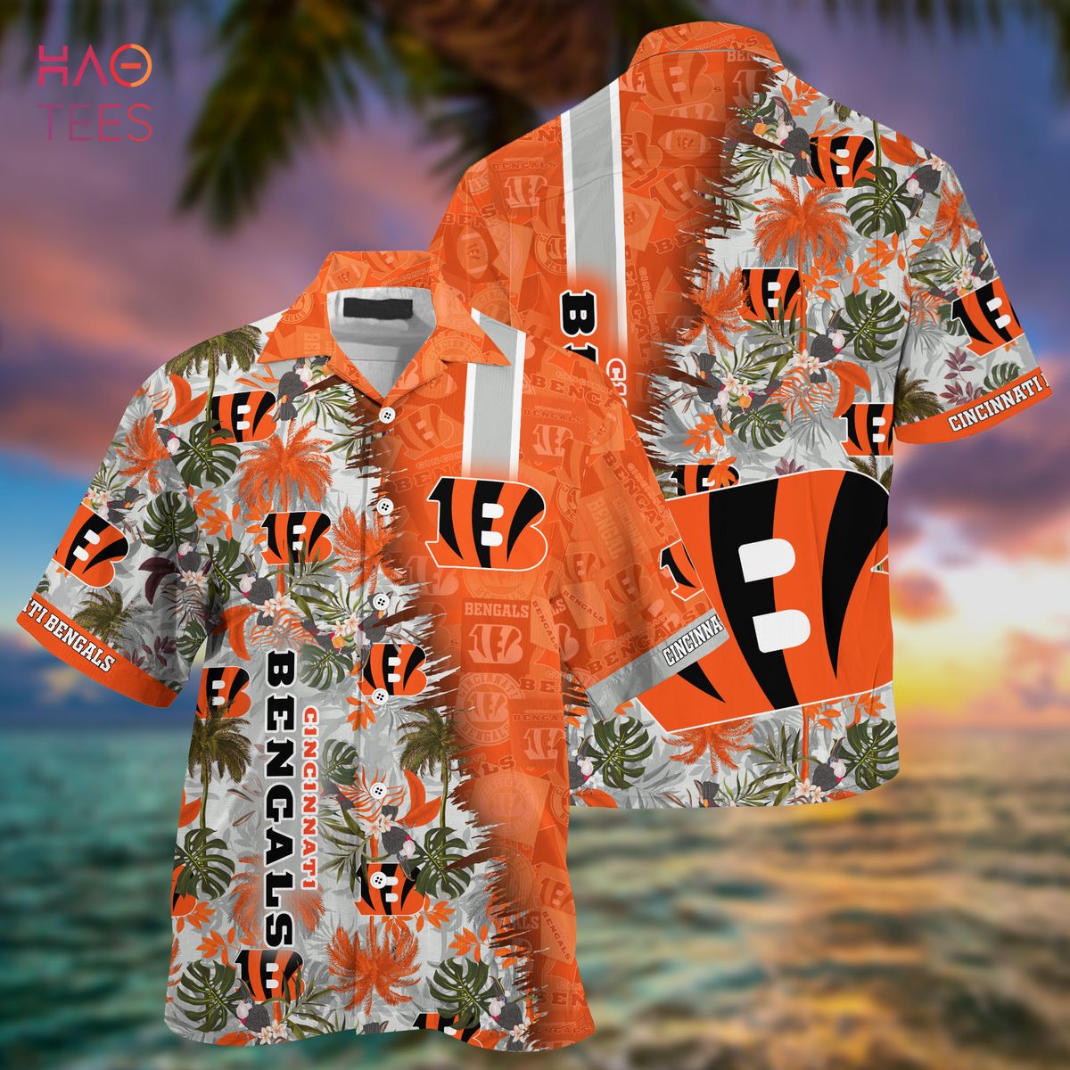 Nfl Cincinnati Bengals Hawaiian Shirt Summer Button Up - Hot Sale